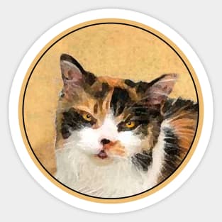 Calico Cat Sticker